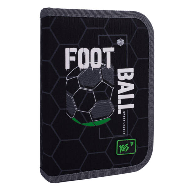 Пенал твердий YES одинарний з клапаном HP-03 Football Time