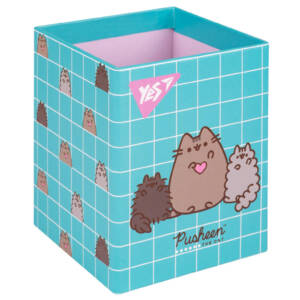 Стакан для письмового приладдя Yes "Pusheen", картон