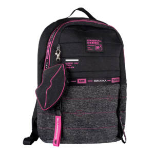 Рюкзак YES T-122  "Urban disign style Pink", сірий/чорний