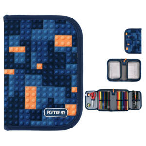 Пенал Kite 1 від., 2 відв., з наповненням 622H Blocks