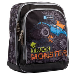 Рюкзак шкільний SMART H-55 "Monster Truck", чорний