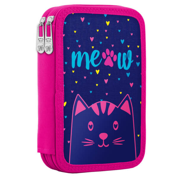 Пенал твердий YES подвійний HP-01  "Meow"