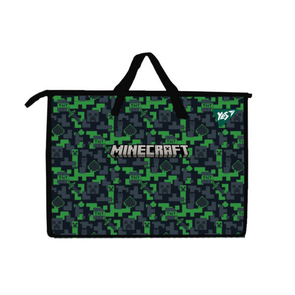 Папка-портфель Yes А3 "Minecraft" з тканинними ручками