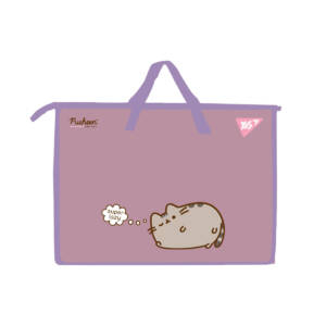 Папка-портфель Yes А3 "Pusheen" з тканинними ручками