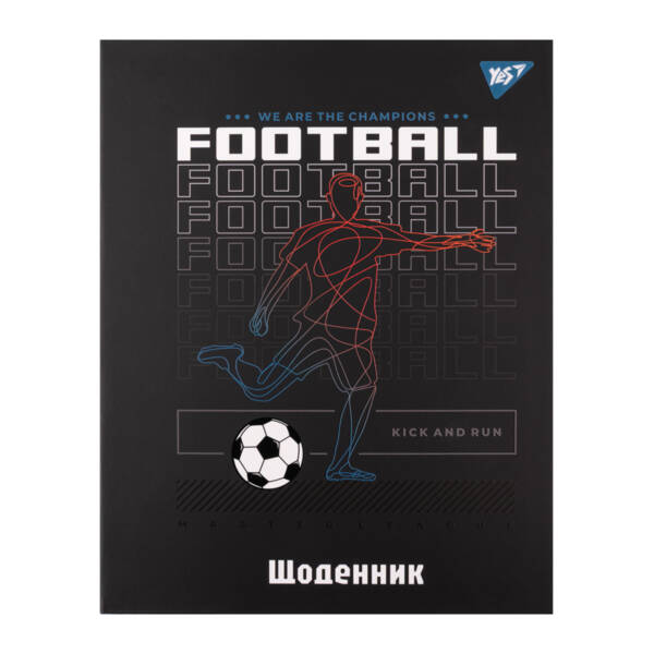 Щоденник шкільний YES інтегральний Football, А5, 40 аркушів