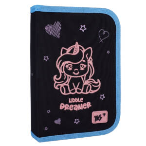 Пенал твердий YES одинарний з двома клапанами HP-04 Cute Unicorn