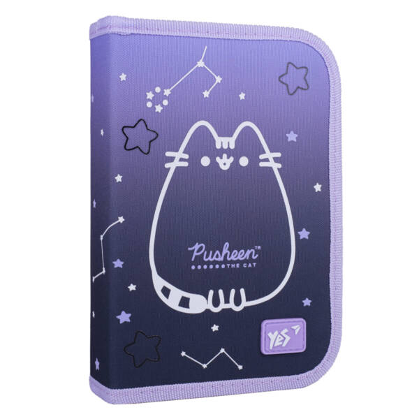Пенал твердий YES одинарний з двома клапанами HP-04 Pusheen Stellar