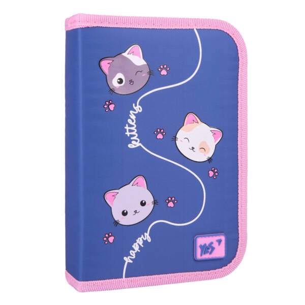Пенал твердий YES одинарний з двома клапанами HP-04 Meow-Meow