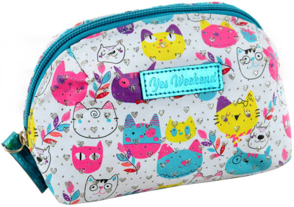 Косметичка YES Кошки 14*11*8см