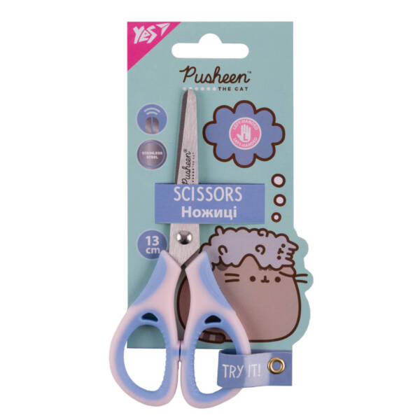 Ножиці Yes для шульги "Pusheen" 13см