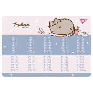 Підкладка пластикова для столу Yes "Pusheen" табл. множ., рожева