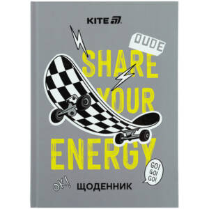 Щоденник шкільний, тверда обкл, Energy