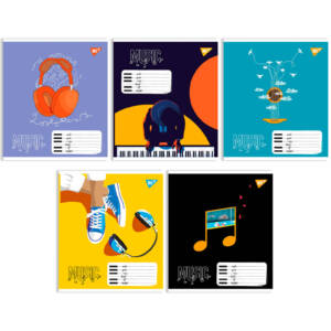 Нотний зошит Yes А5/12 Colours of music