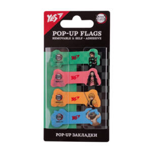 Закладки Pop-up Yes "Demon Slayer", пластик, 80 шт
