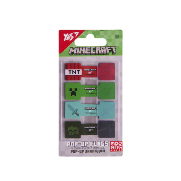 Закладки Pop-up Yes "Minecraft", пластик, 80 шт