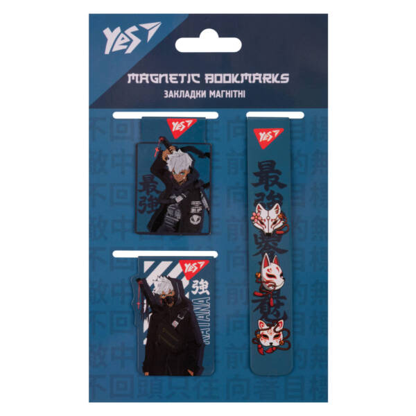 Закладки магнітні Yes "Anime", 3 шт