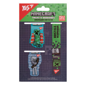 Закладки магнітні Yes "Minecraft", 3 шт