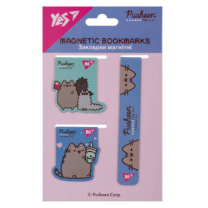 Закладки магнітні Yes "Pusheen", 3 шт