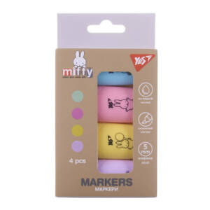 Маркер текстовий Yes "Miffy" в наборі, 4 шт.