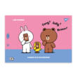 Зошит для малювання YES А4 28арк/100 скоба, з перфорацією (Line Friends)
