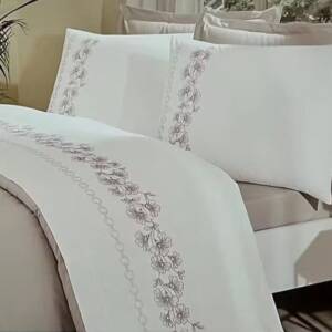 Комплект постільної білизни CK BOUTIQUE BEJ PETRA бежевий, євро (4 наволочки), OZDILEK