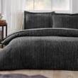 Комплект постільної білизни FITTED KING ANTRASIT NOIR, євро на резинці (2 наволочки), OZDILEK