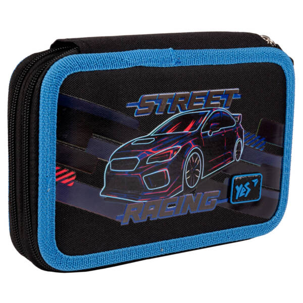 Пенал твердий YES подвійний HP-01 Street Racing