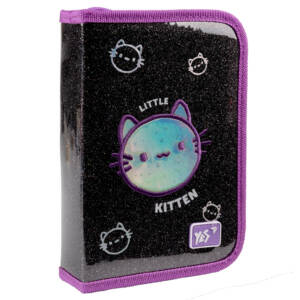 Пенал твердий YES одинарний з двома клапанами HP-04 Mysterious Cats