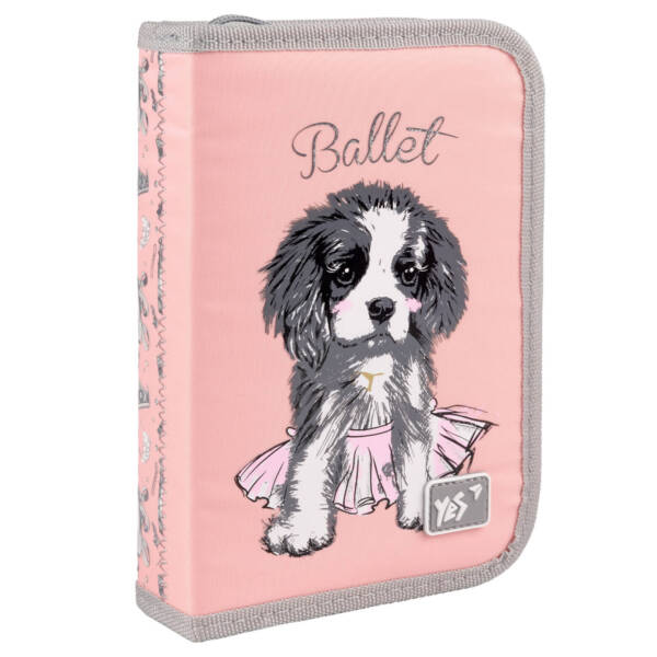 Пенал твердий YES одинарний з двома клапанами HP-04 Doggy Ballet
