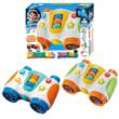 Бінокль знань 66770 (96/2) "WToys", 2 види, ОЗВУЧУВАННЯ УКРАЇНСЬКОЮ МОВОЮ, пісні, абетка, цифри, форми, підсвічування, тріскачка, пальчикова гра, в коробці