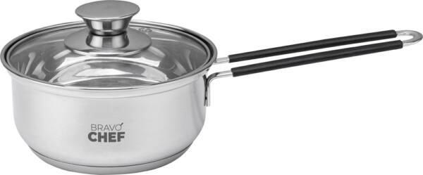 Ківш BRAVO CHEF Safran нерж 14 см (1.0 л) з кришкою