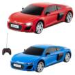 Машинка на радіокеруванні "Audi R8 Coupe" на батарейках синя/червона 1;24 (25,2x12x10 см)/Kool Speed