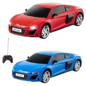 Машинка на радіокеруванні "Audi R8 Coupe" на батарейках синя/червона 1;24 (25,2x12x10 см)/Kool Speed