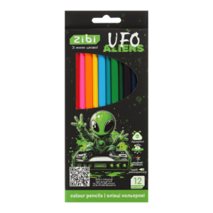 Олівці кольорові UFO, тригранний корпус, 12 кольорів, KIDS LINE