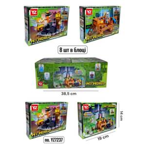 КОНСТРУКТОР MINECRAFT YZ7237 8ШТ В БЛОЦІ (101+ДЕТ)