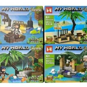 КОНСТРУКТОР MINECRAFT MG1230 8ШТ В БЛОЦІ (80+ДЕТ)