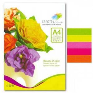 Набір папір кольор. А4/75 5х20/100арк. SPECTRA COLOR-Rainbow Pack Cyber IT 82"Код УКТ З