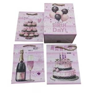 Пакет подарунковий паперовий L "Happy birthday" 30*41.5*12см R98469-L (360шт)