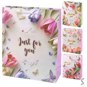 Пакет подарунковий паперовий L "Just for You" 30*41.5*12см R34554-L (360шт)