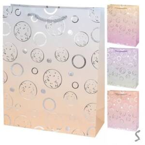 Пакет подарунковий паперовий M "Bubbles" 26*32*10см R34785-M (480шт)