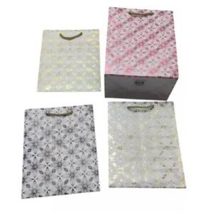 Пакет подарунковий паперовий M "Floral pattern" 26*32*10см R98448-M (480шт)