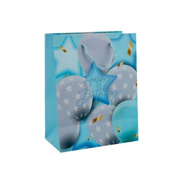Пакет подарунковий паперовий M "Happy birthday" 26*32*10см R33226-M (480шт)