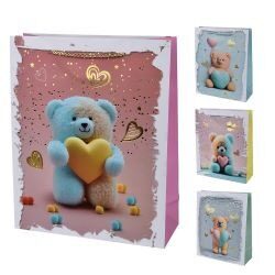 Пакет подарунковий паперовий M "With Love" 23*32*10см R95483-M (480шт)