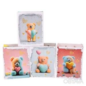 Пакет подарунковий паперовий S "With Love" 18*23*10см R95483-S (720шт)