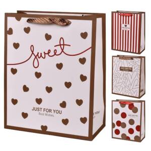 Пакет подарунковий паперовий XS "Just for You" 14*15*7см R98580-XS (1080шт)