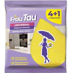 Серветки віскозні ТМ Frau Tau Universal  4+1 шт