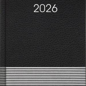 Щоденник датований 2026 PARALLEL, A5, чорний