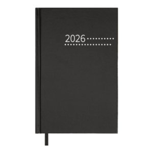 Щоденник датов. 2026 ZEST, A5, чорний , бумвініл