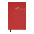 Щоденник датов. 2026 ZEST, A5, червоний, бумвініл