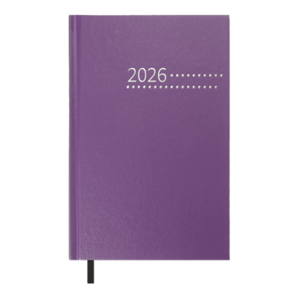 Щоденник датов. 2026 ZEST, A5, фіолетовий, бумвініл